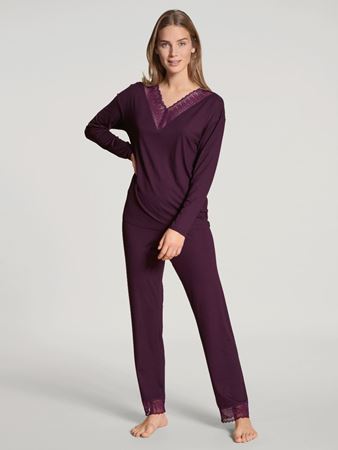 Bilde av Calida 'LACE DREAMS' pysjamas, dark violet