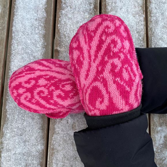 Picture of Women's mittens reed pattern
